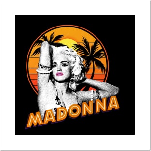 Madonna // Sunset 80s Retro Posters and Art